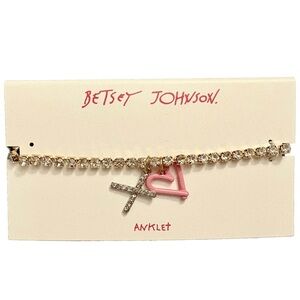 💕 Betsey Johnson Heart Anklet 💕